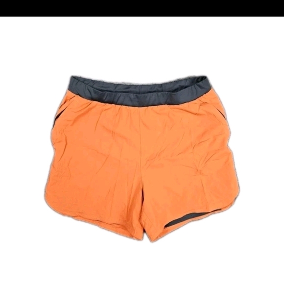 Gymshark Other - Gymshark Speed Evolve 2-in-1 Running Shorts Men's Size Large Orange Black